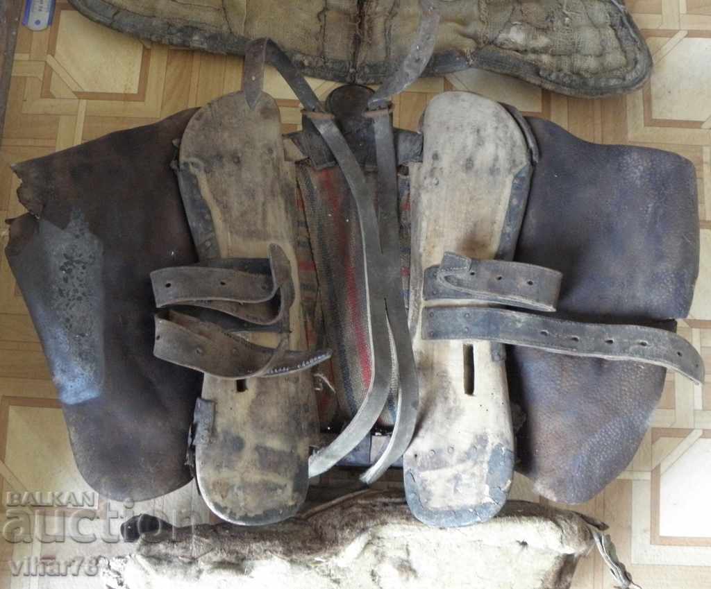 Старинно Армейско седло,състоящо се от три части - 6