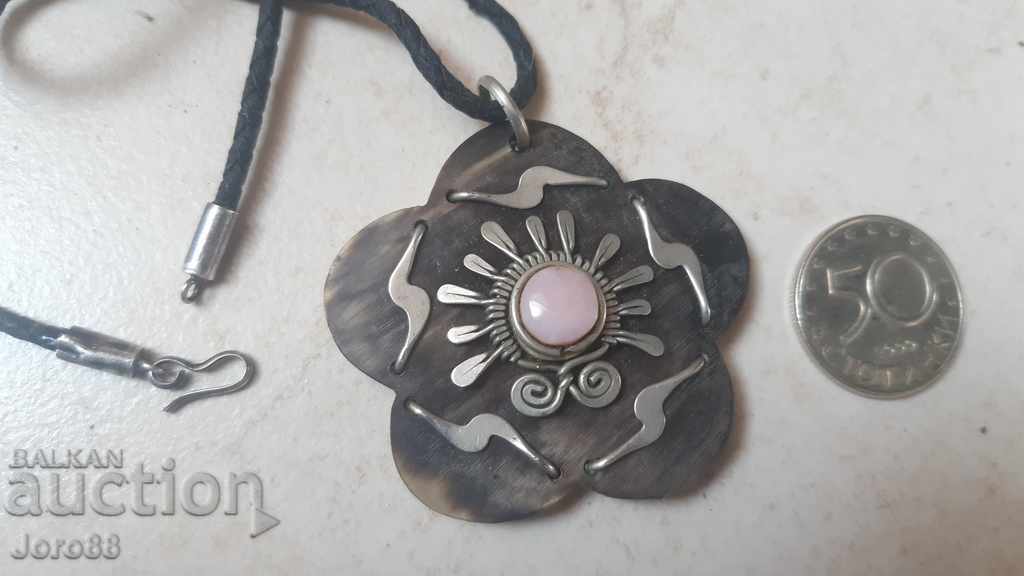 Old, sachan, bone necklace, jewelry, locket / bone Old, sachan, bone necklace, jewelry, locket / bone