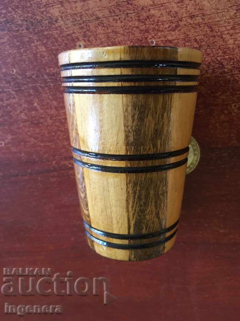 Wooden Bowl in the Shape of a Wine Barrel with price 6.00 BGN | € 3.07 Wooden Bowl in the Shape of a Wine Barrel with price 6.00 BGN | € 3.07