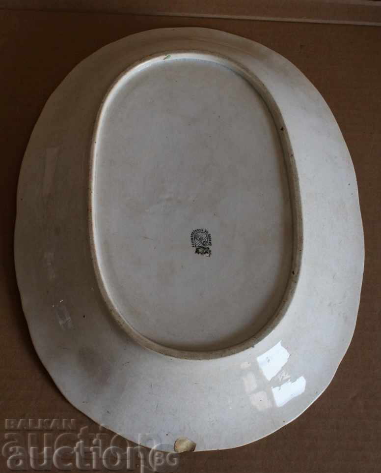Delivery of . 19th Century Porcelain Salad Plateau Porcelain Marked Delivery of . 19th Century Porcelain Salad Plateau Porcelain Marked