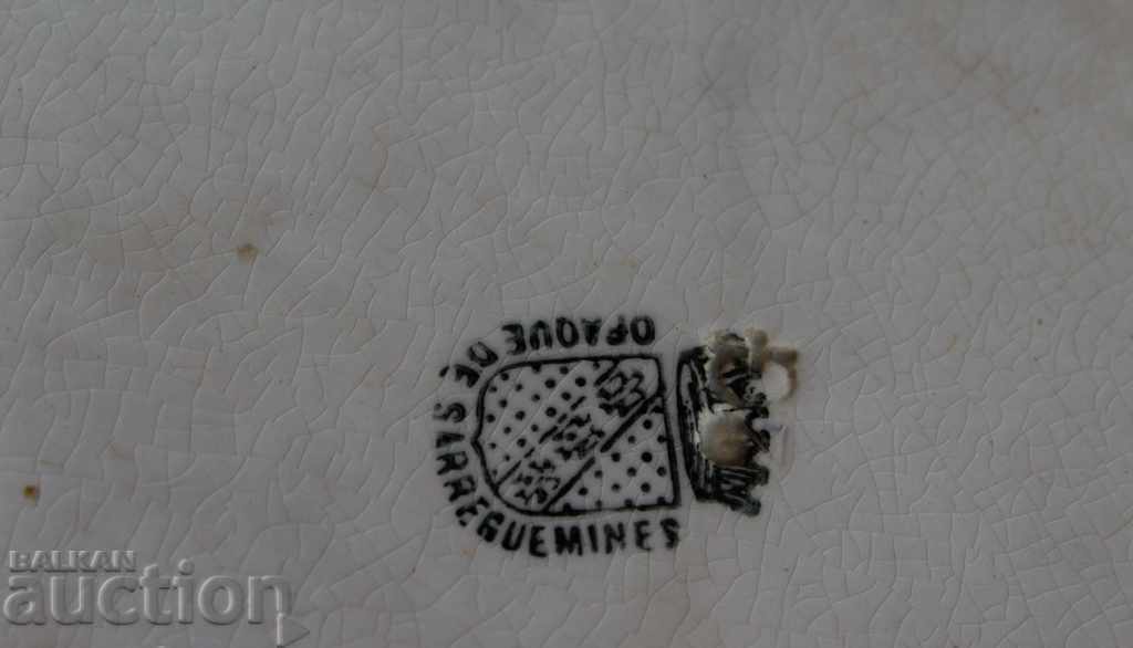 . 19th Century Porcelain Salad Plateau Porcelain Marked - 6 . 19th Century Porcelain Salad Plateau Porcelain Marked - 6