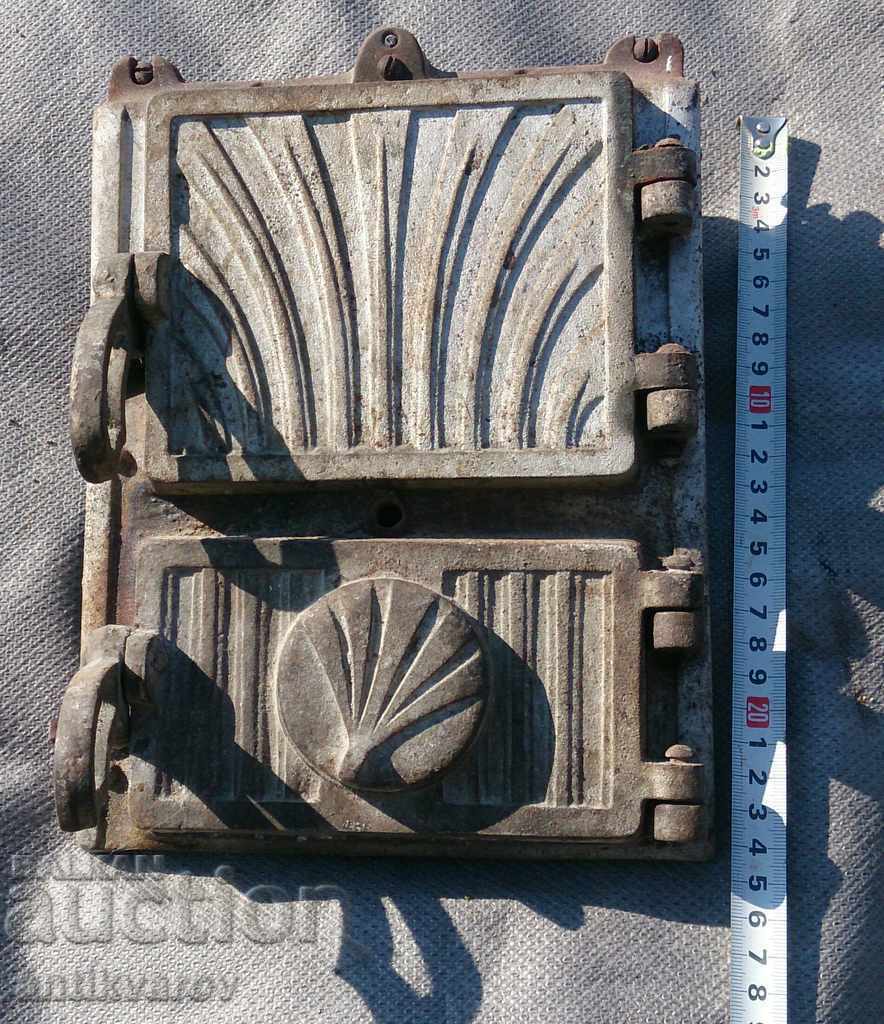 Old cast iron stove - parts; Kingdom of Bulgaria