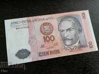 Банкнотa - Перу - 100 интис UNC | 1987г.