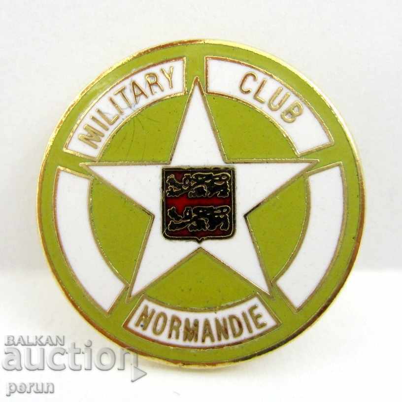 Delivery of MILITARY CLUB OF NORMANDY-MILITARY BADGE Delivery of MILITARY CLUB OF NORMANDY-MILITARY BADGE