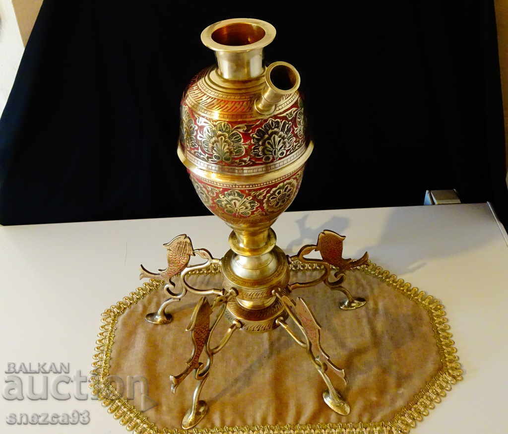 Χάλκινος ναργιλέ 3,2 κιλά, κυψελωτό σμάλτο. με τιμή 199.00 BGN | € 101.75 Χάλκινος ναργιλέ 3,2 κιλά, κυψελωτό σμάλτο. με τιμή 199.00 BGN | € 101.75