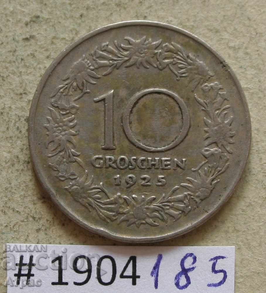 10 грошен 1925  Австрия