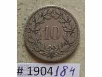 10 rapese 1881 Switzerland