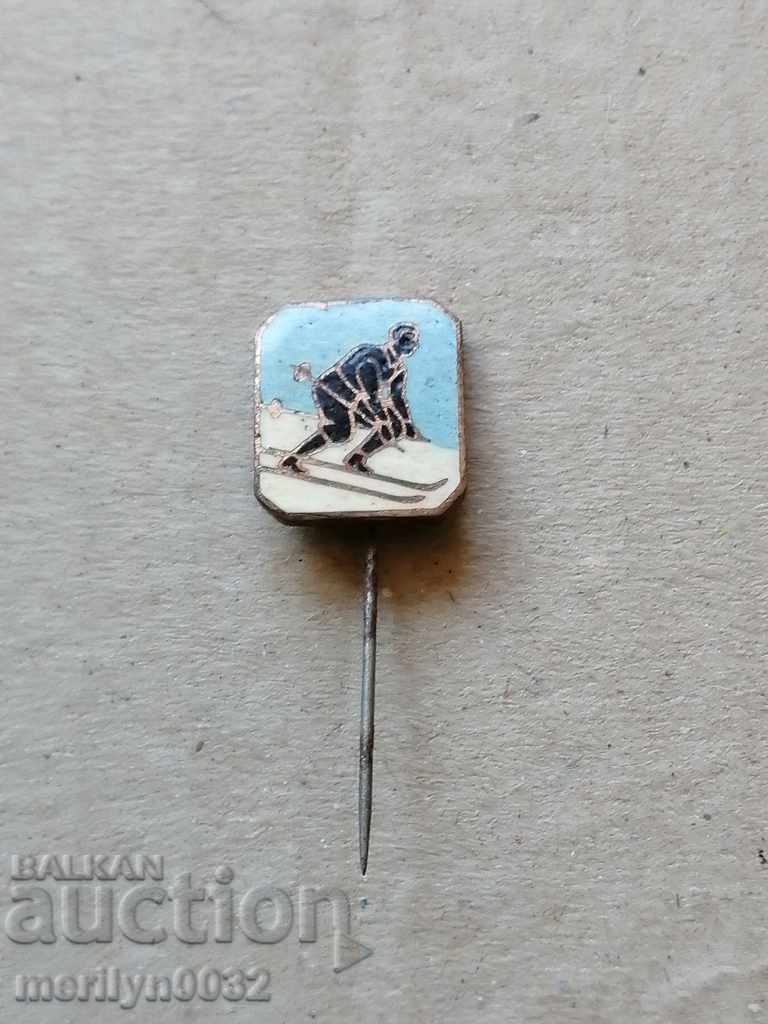 Delivery of Breastplate Ski Sign Kingdom Bulgaria Medal Badge Delivery of Breastplate Ski Sign Kingdom Bulgaria Medal Badge