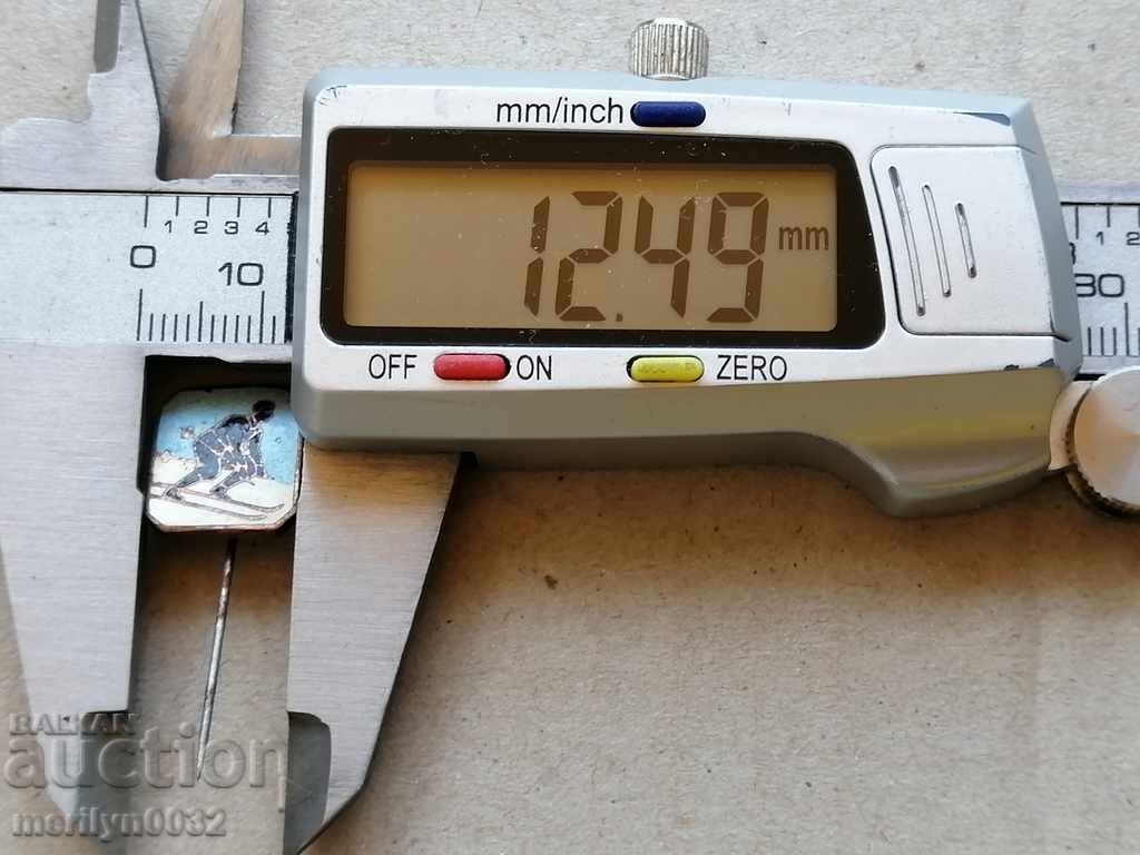 Breastplate Ski Sign Kingdom Bulgaria Medal Badge - 5 Breastplate Ski Sign Kingdom Bulgaria Medal Badge - 5