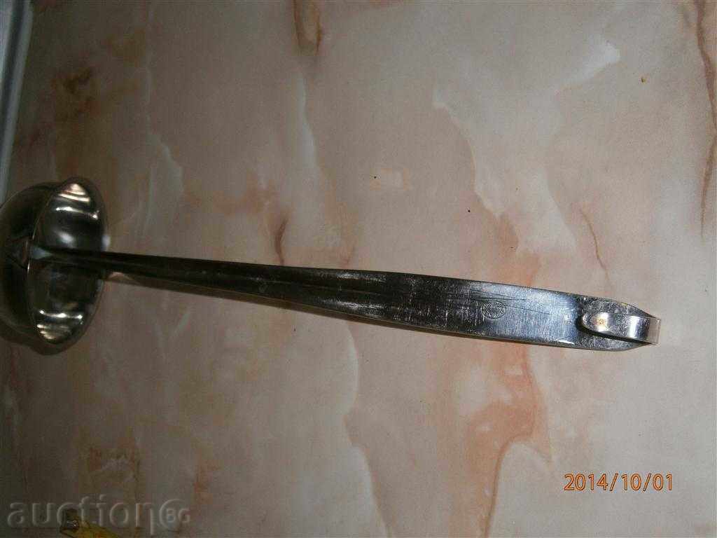 Черпак - български - П. ДЕНЕВ - голям - неръждаем с цена 15.50 лв. | € 7.93 Черпак - български - П. ДЕНЕВ - голям - неръждаем с цена 15.50 лв. | € 7.93