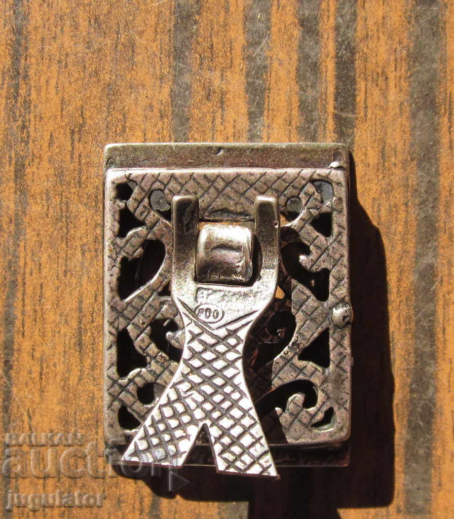 Antique silver photo frame with a nautical motif, hallmarked - 6