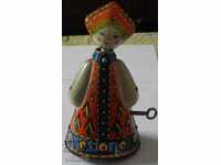Laminated wind-up toy Matryoshka