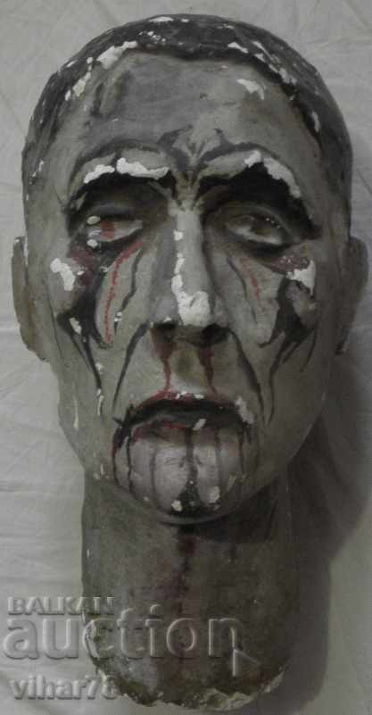 An old plaster bust of Dracula