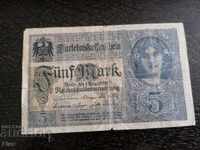 Банкнота - Германия - 5 марки | 1917г.