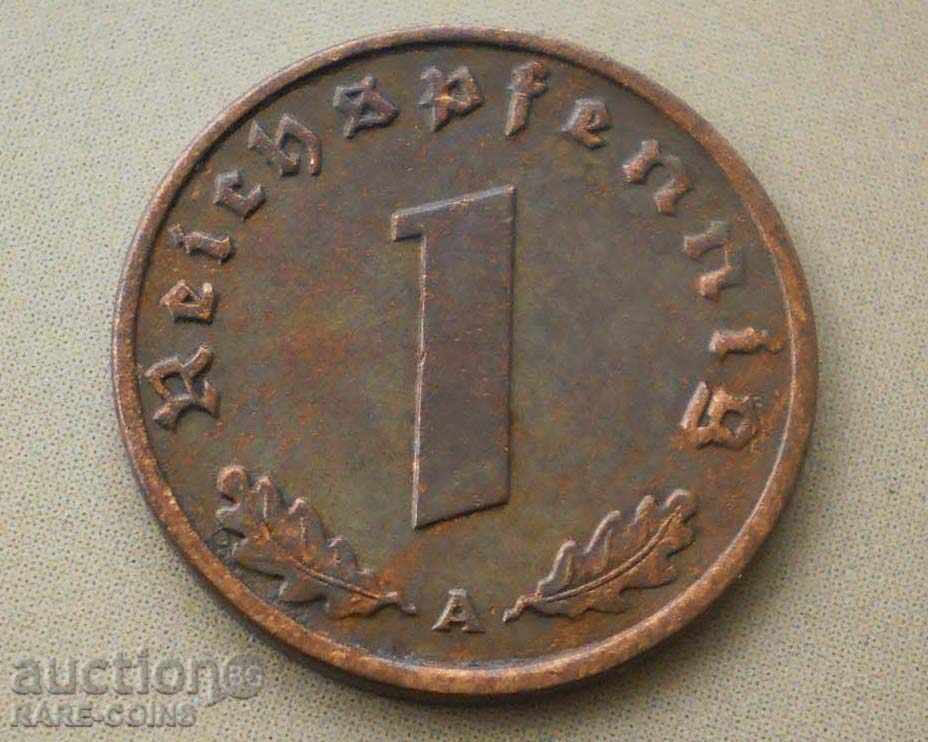 Germania 1 Pfennig 1938 A cu preț € 2.56 | 5.01 BGN