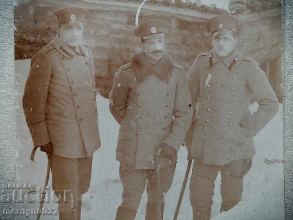 Στρατιωτική Φωτογραφία Φωτογραφίας Πορτραίτο Βαλκανικό Πόλεμο 1912-13