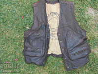 A leather vest