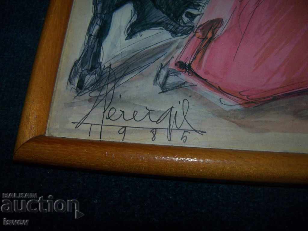 An old Spanish bullhorn poster from 1985. - 5 An old Spanish bullhorn poster from 1985. - 5