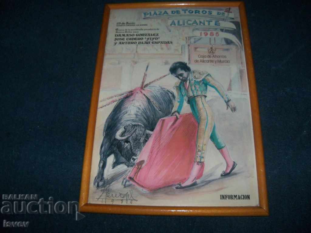An old Spanish bullhorn poster from 1985. - 6 An old Spanish bullhorn poster from 1985. - 6