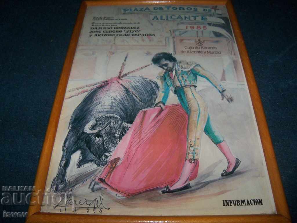 An old Spanish bullhorn poster from 1985. - 7 An old Spanish bullhorn poster from 1985. - 7