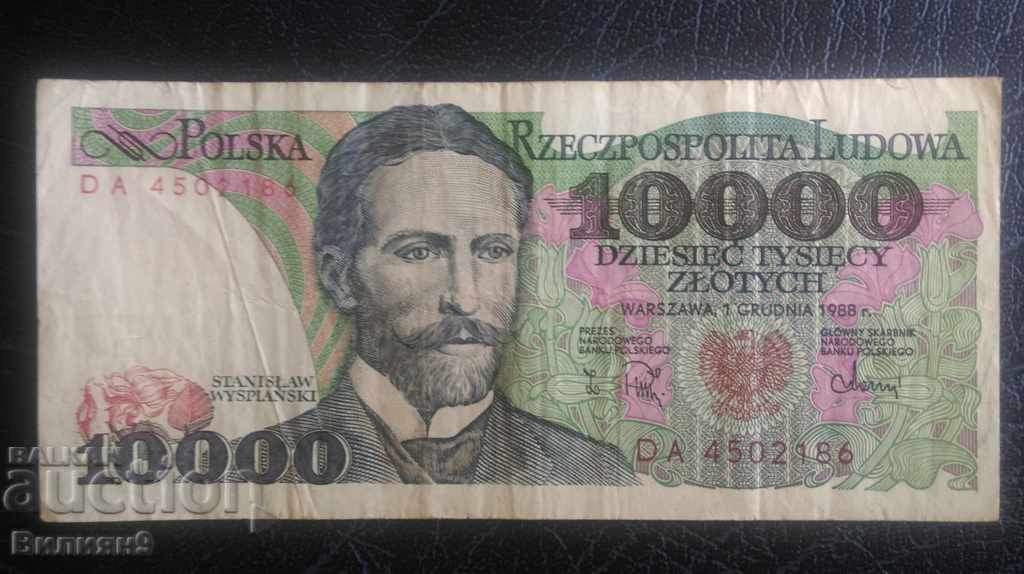 10000 zlotys 1988 Poland