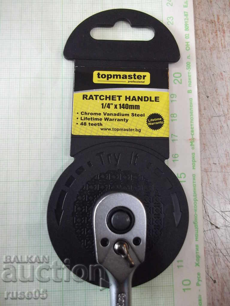Delivery of Ratchet*topmaster-1/4"x140mm-48 teeth*with quick release Delivery of Ratchet*topmaster-1/4"x140mm-48 teeth*with quick release