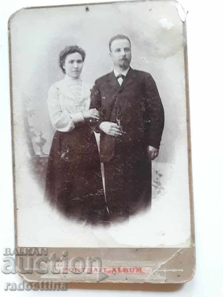 Carton foto St. Mancheva 1903 Stoian Varbanov