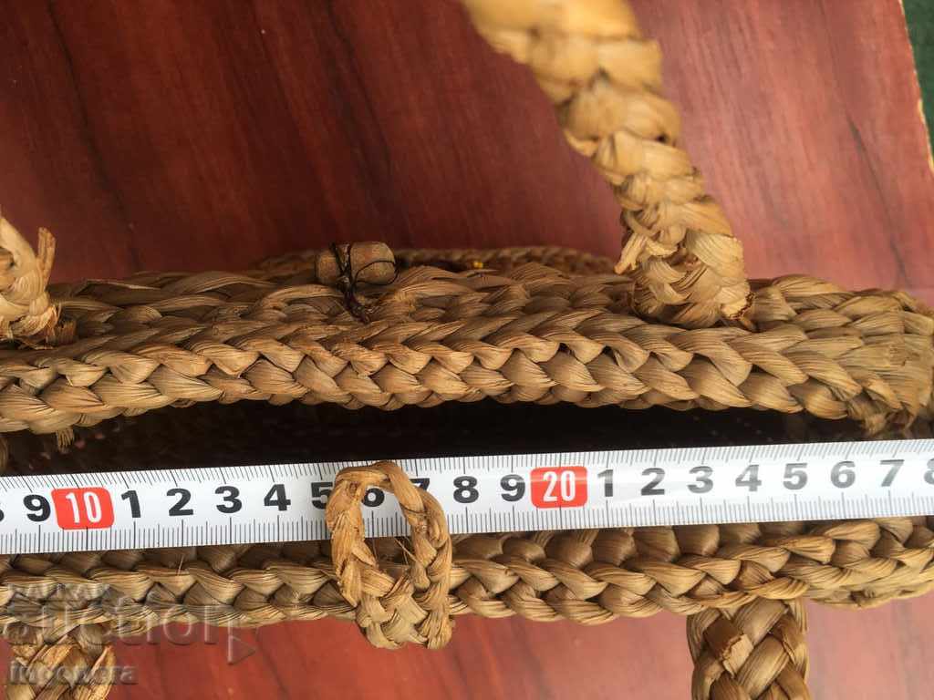 Auction KNITTED WOVEN BASKET OLD TIME Auction KNITTED WOVEN BASKET OLD TIME