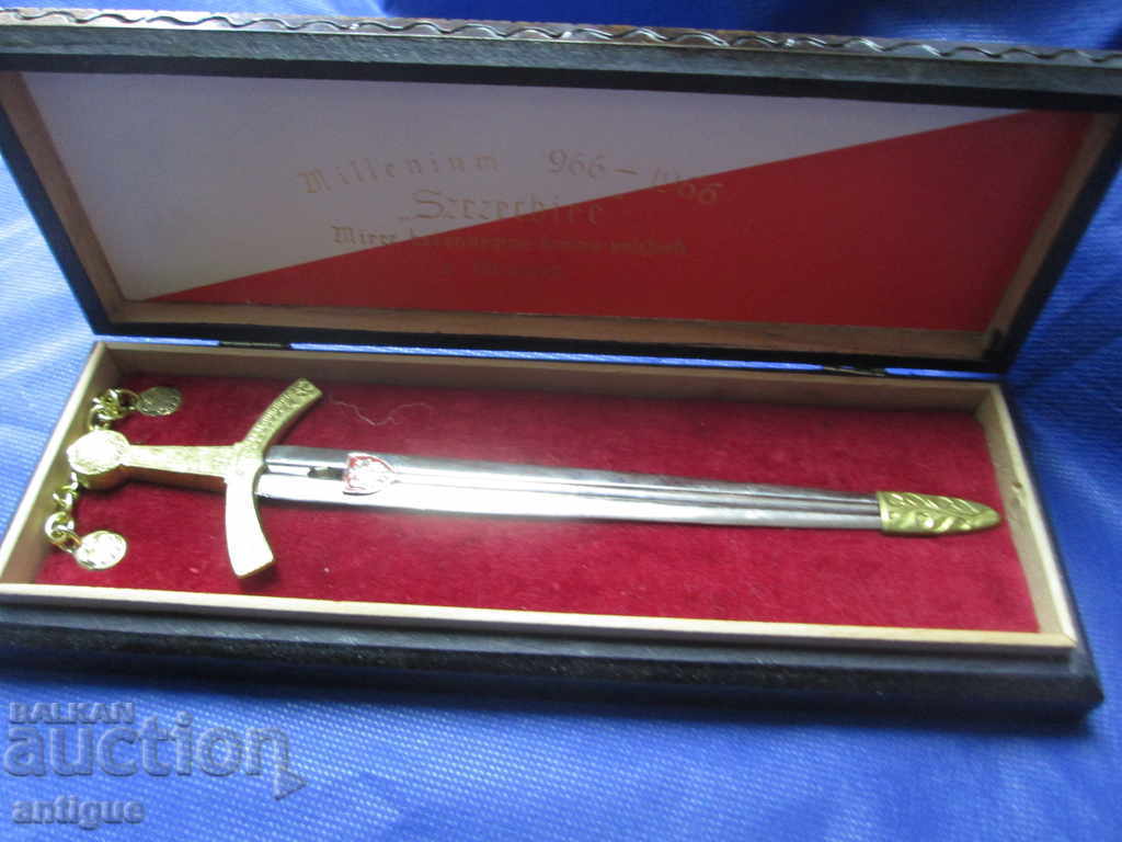 OLD COLLECTION POLISH SWORD LETTER KIT IN A BOX - 5 OLD COLLECTION POLISH SWORD LETTER KIT IN A BOX - 5
