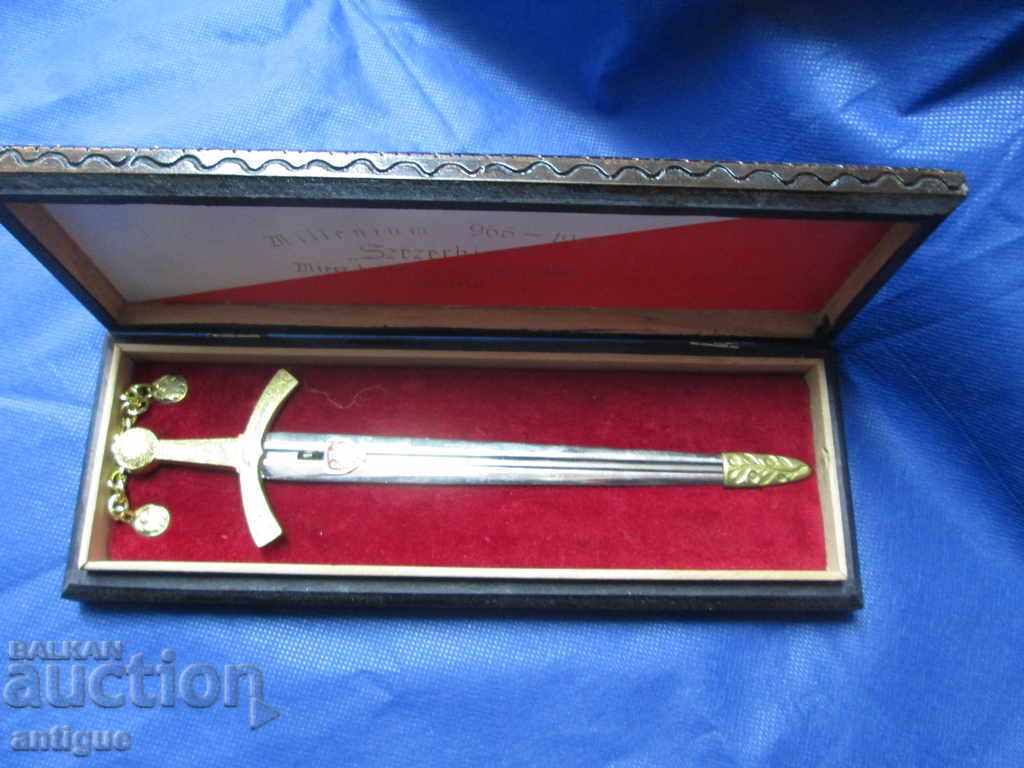 OLD COLLECTION POLISH SWORD LETTER KIT IN A BOX - 6 OLD COLLECTION POLISH SWORD LETTER KIT IN A BOX - 6