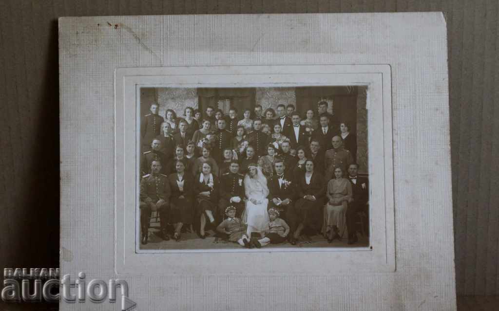 . 1932 PLEVEN OFFICERS UNIFORM OFFICER ORDER WEDDING PHOTO