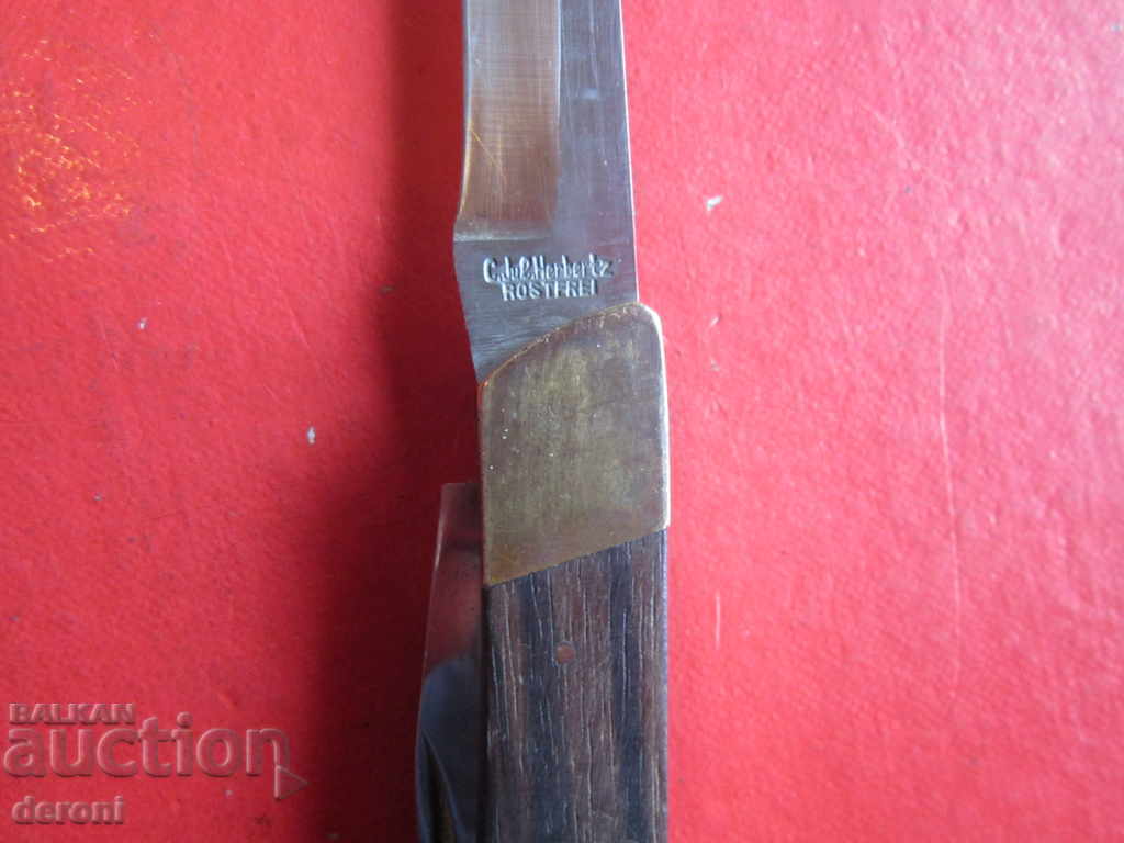 Auction  Unique Hunting Knife C Jul Herbetz Knife Knife