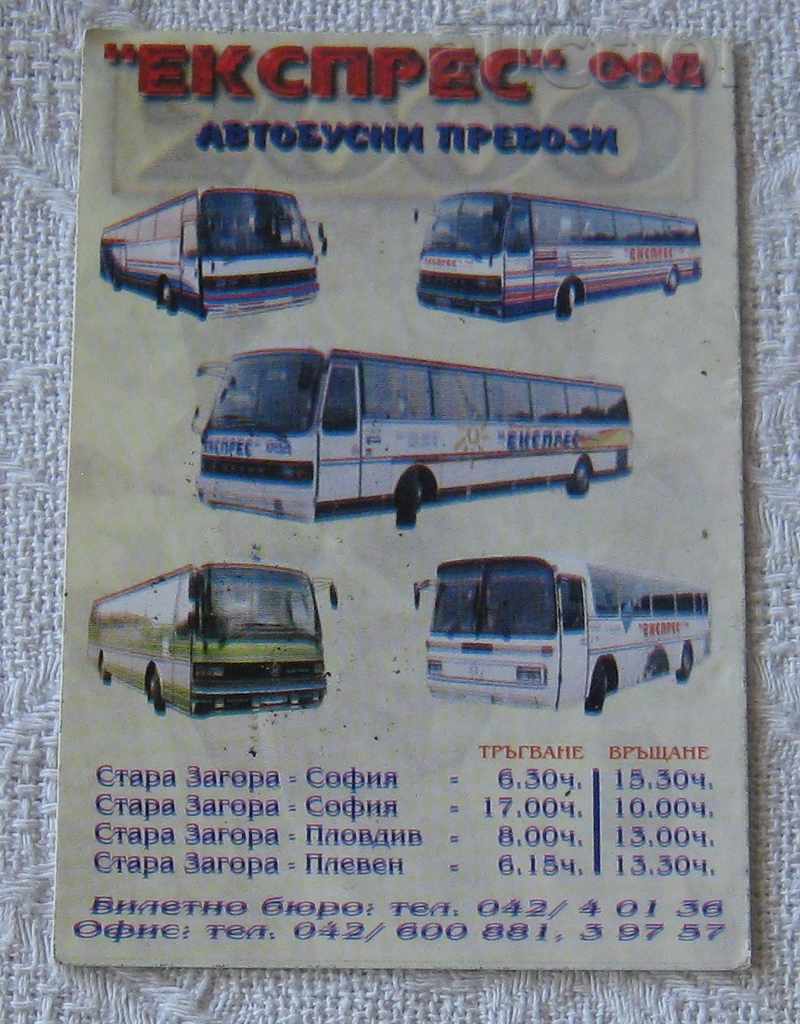 CALENDARUL BUS EXPRESS LTD. STARA ZAGORA 2000