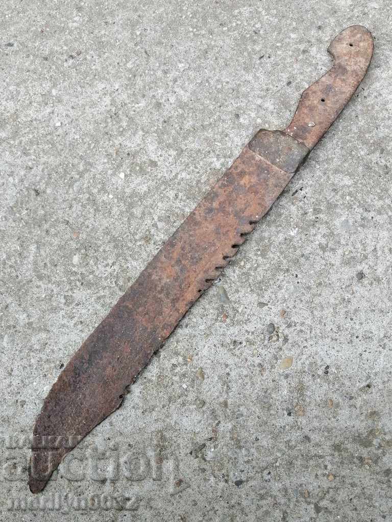 Auction  Old hand-forged shepherd's knife rioter karakulak scimitar