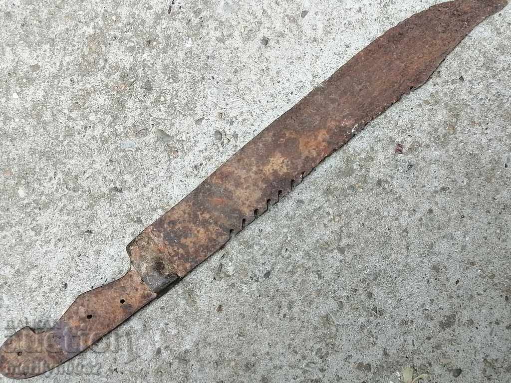 Old hand-forged shepherd's knife rioter karakulak scimitar - 6