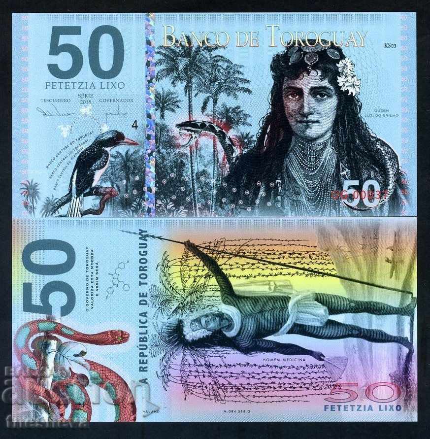 Toroguay, 50 Lixo, 2018, POLYMER, Emisiune privată limitată, UNC