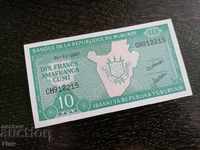 Bill - Μπουρούντι - 10 φράγκα UNC | 2007.