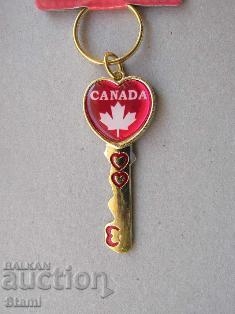 Metal keychain-key from Canada-series-21