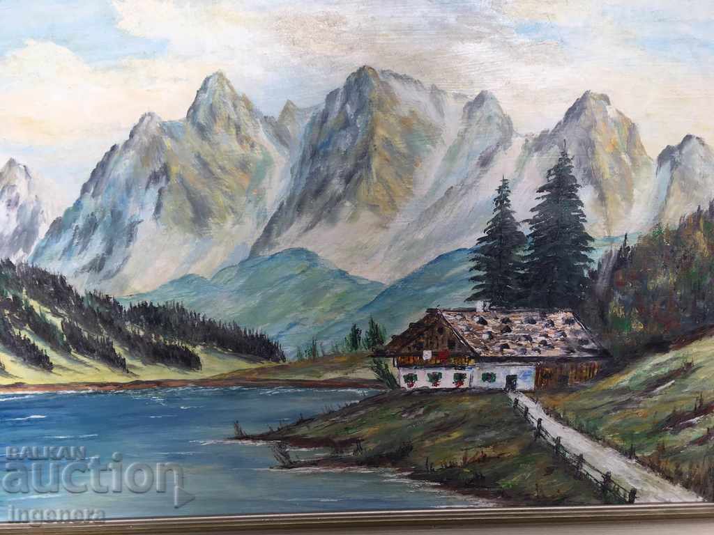 PICTURE HUGE-OIL FAZER-HOUSE IN THE ALPS with price 199.00 BGN | € 101.75 PICTURE HUGE-OIL FAZER-HOUSE IN THE ALPS with price 199.00 BGN | € 101.75