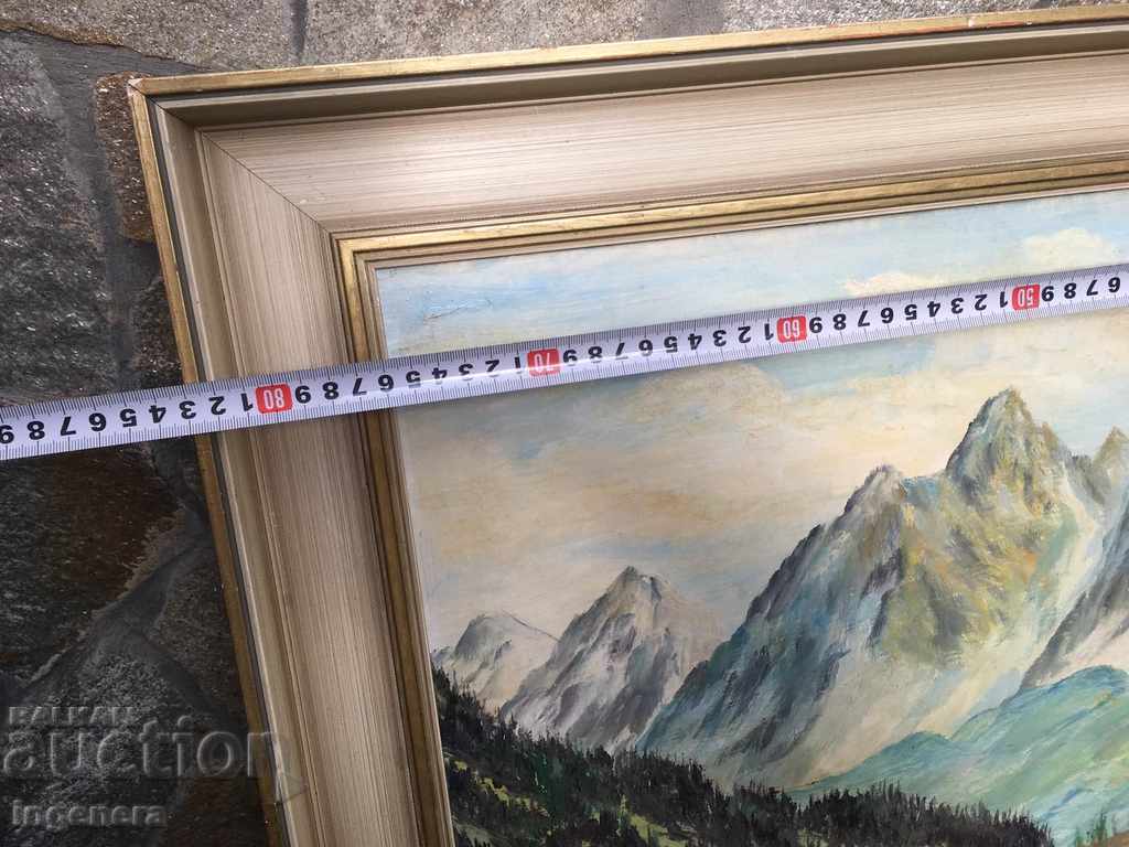 Auction PICTURE HUGE-OIL FAZER-HOUSE IN THE ALPS Auction PICTURE HUGE-OIL FAZER-HOUSE IN THE ALPS