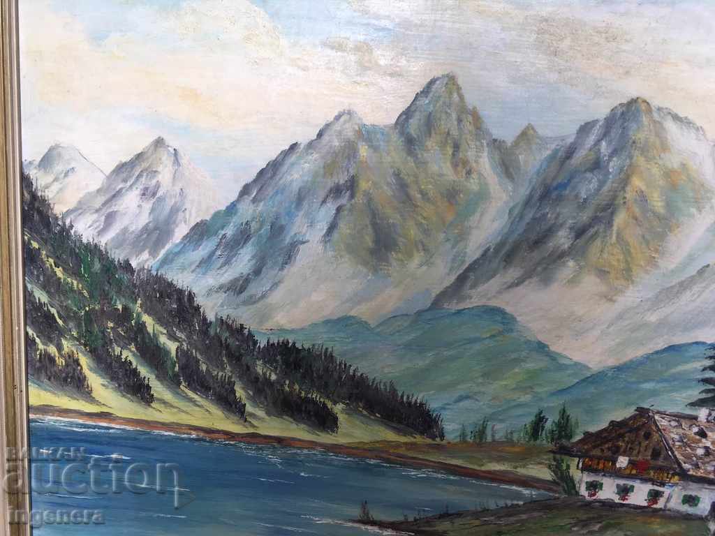 PICTURE HUGE-OIL FAZER-HOUSE IN THE ALPS - 5 PICTURE HUGE-OIL FAZER-HOUSE IN THE ALPS - 5