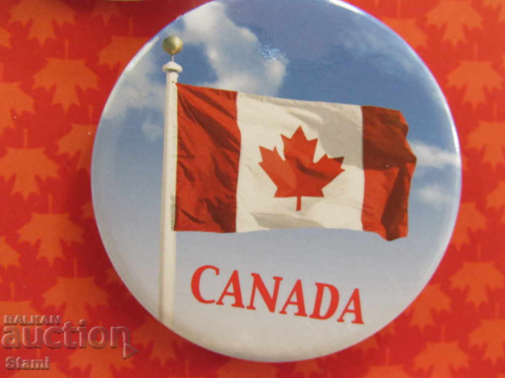 Set of 3 Metallic Badges - Canada - 5 Set of 3 Metallic Badges - Canada - 5