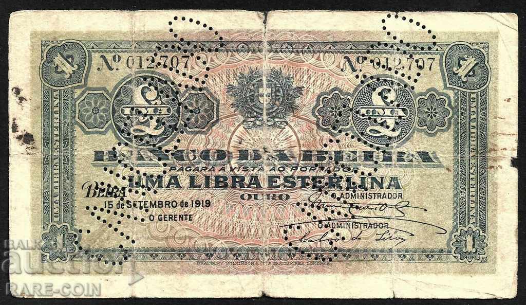 RS (20) Mozambic 1 Balanta 1919 Rare