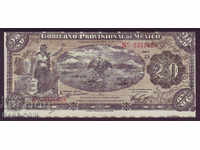 RS (20) Mexico 20 Peso 1914 UNC Rare
