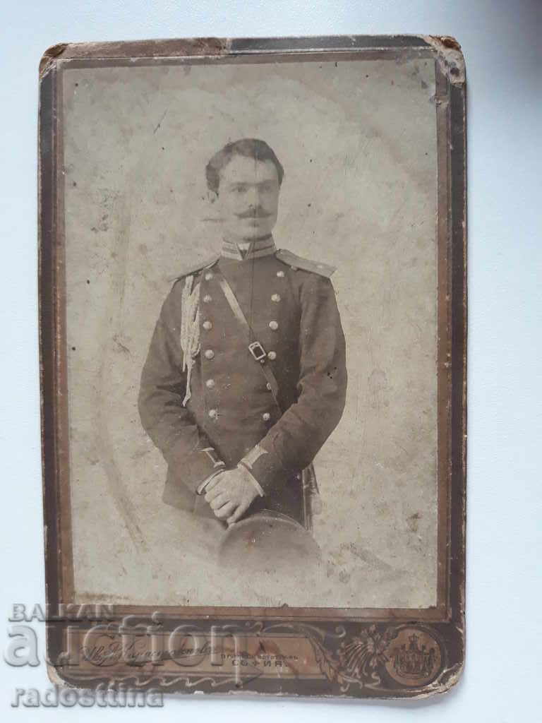 Foto Carton fotografie de Iv. Ofițerul prințului Karastoyanov