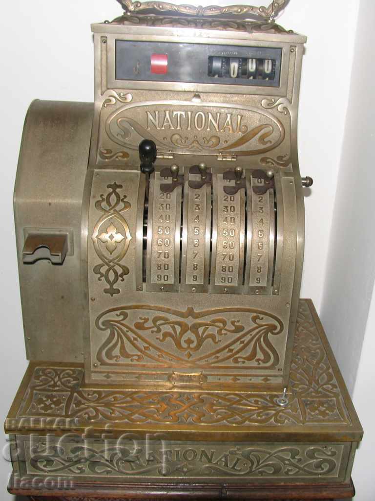 UNIQUE σούπερ σπάνιο ταμειακή μηχανή "NATIONAL" 1900