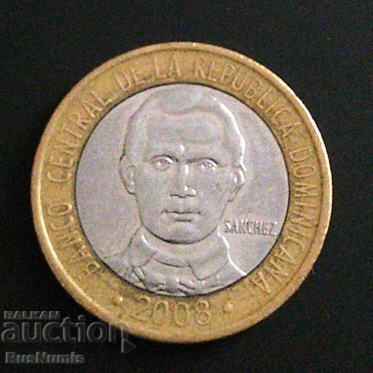 Dominican Republic. 5 peso 2008 UNC. with price 2.80 BGN | € 1.43 Dominican Republic. 5 peso 2008 UNC. with price 2.80 BGN | € 1.43