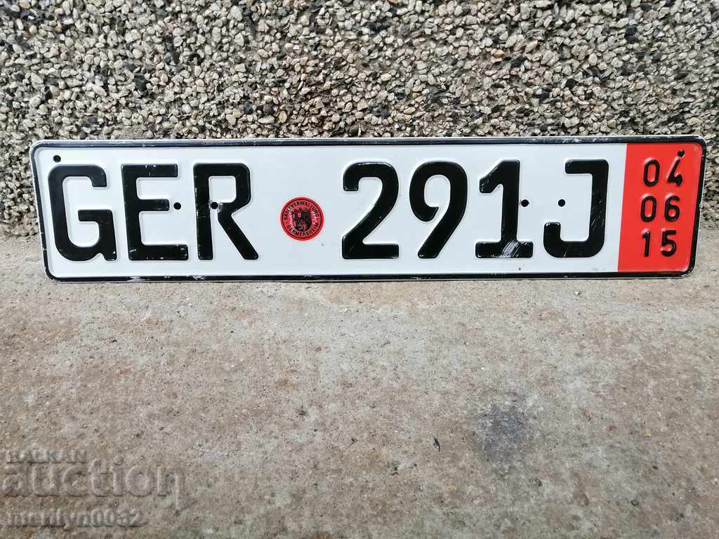 Vehicle Registration Number plate plate with price 18.00 BGN | € 9.20 Vehicle Registration Number plate plate with price 18.00 BGN | € 9.20