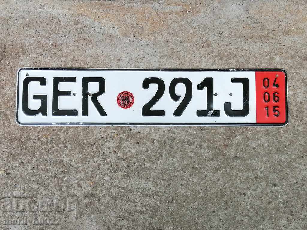Vehicle Registration Number plate plate - 6 Vehicle Registration Number plate plate - 6