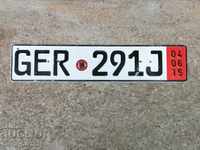 Vehicle Registration Number plate plate